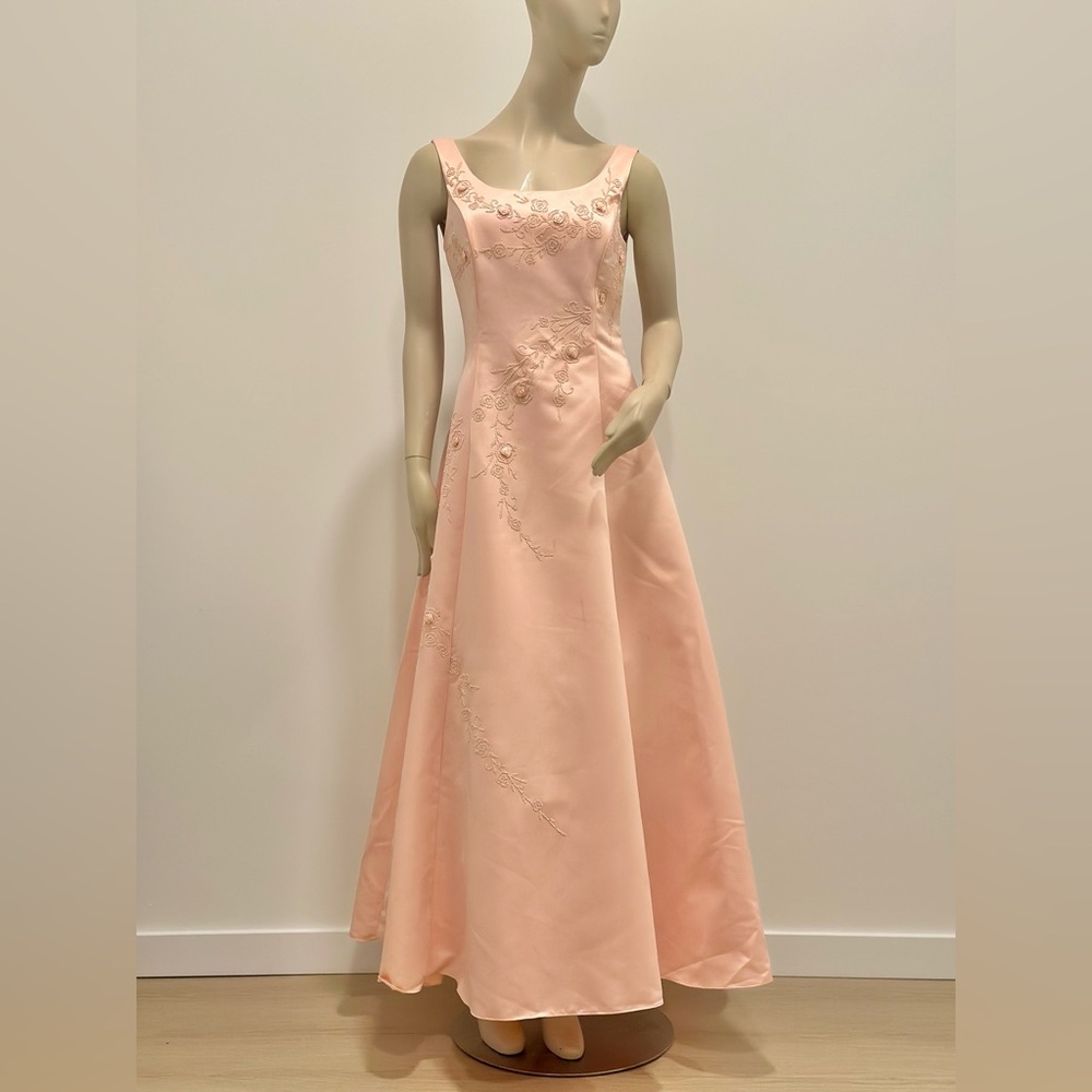 Vintage Dollar embroidered blush pink gown